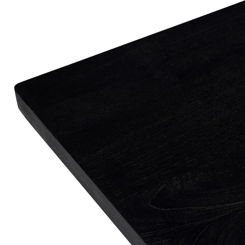 Solid Wood Black Wood Grain Cocktail/coffee Table