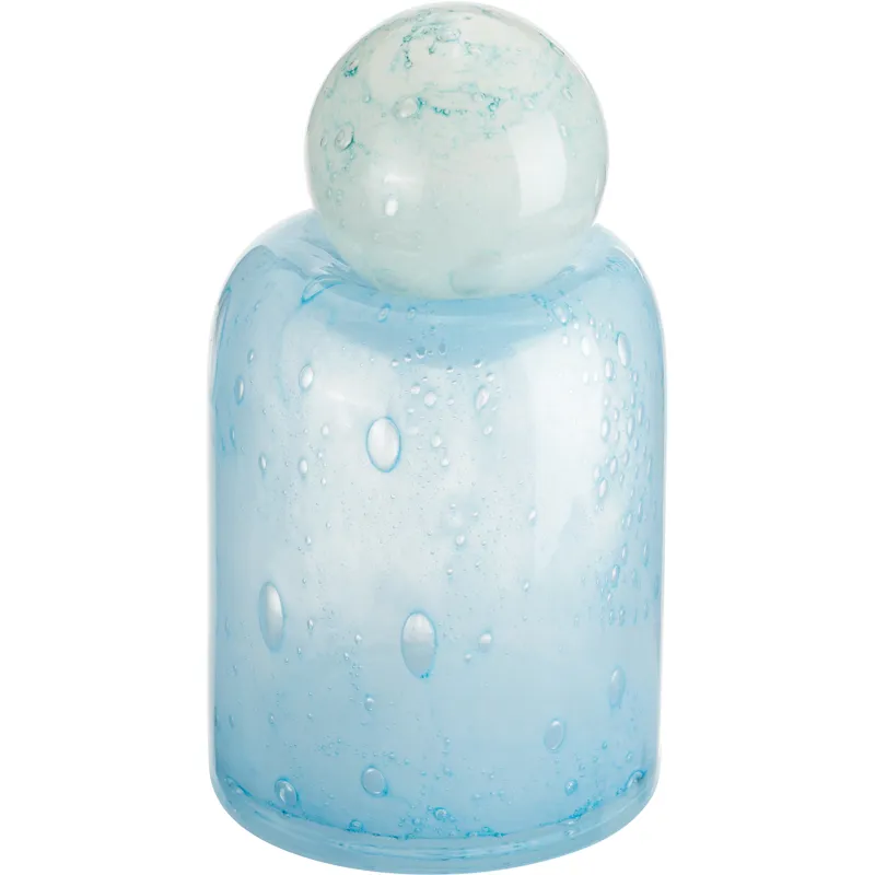 Kyler Small Blue Glass Vase