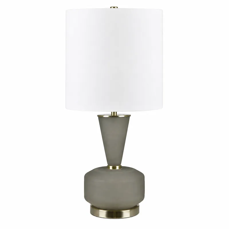 Gray Frosted Glass Table Lamp