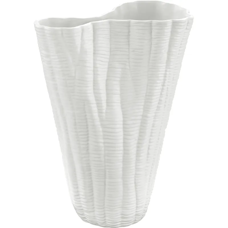 Farrington Small White Ceramic Vase