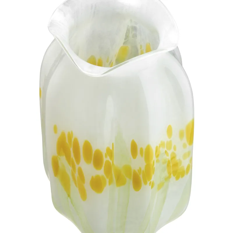 Marcella Medium Yellow Glass Vase