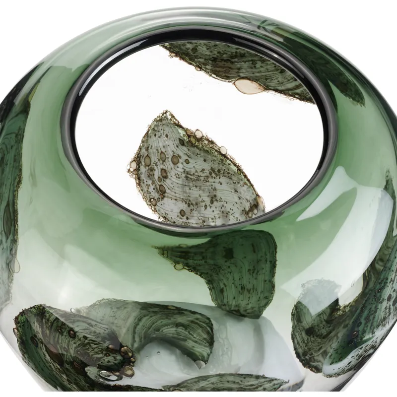Iverleigh Small Green Art Glass Vase