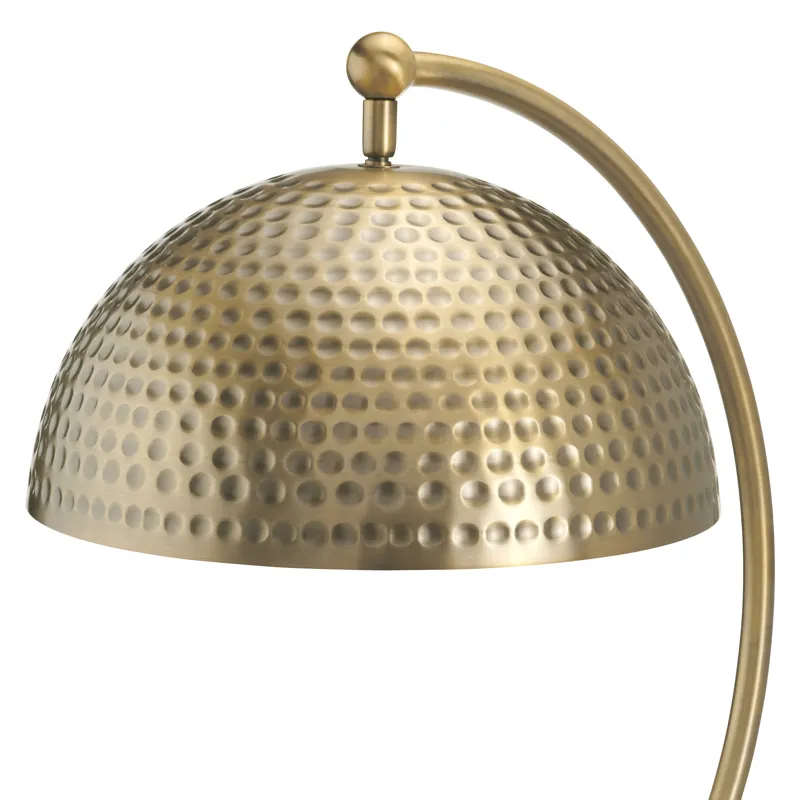 Metal Desk Lamp With Gold Dome Shade