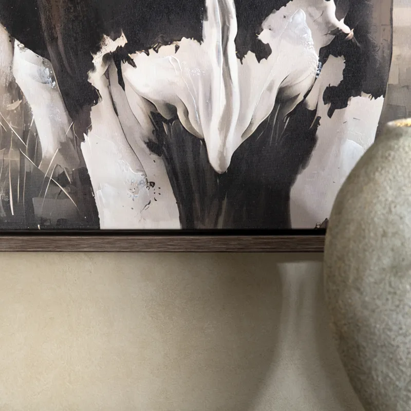 Lone Star Rustic Longhorn Framed Canvas Wall Art