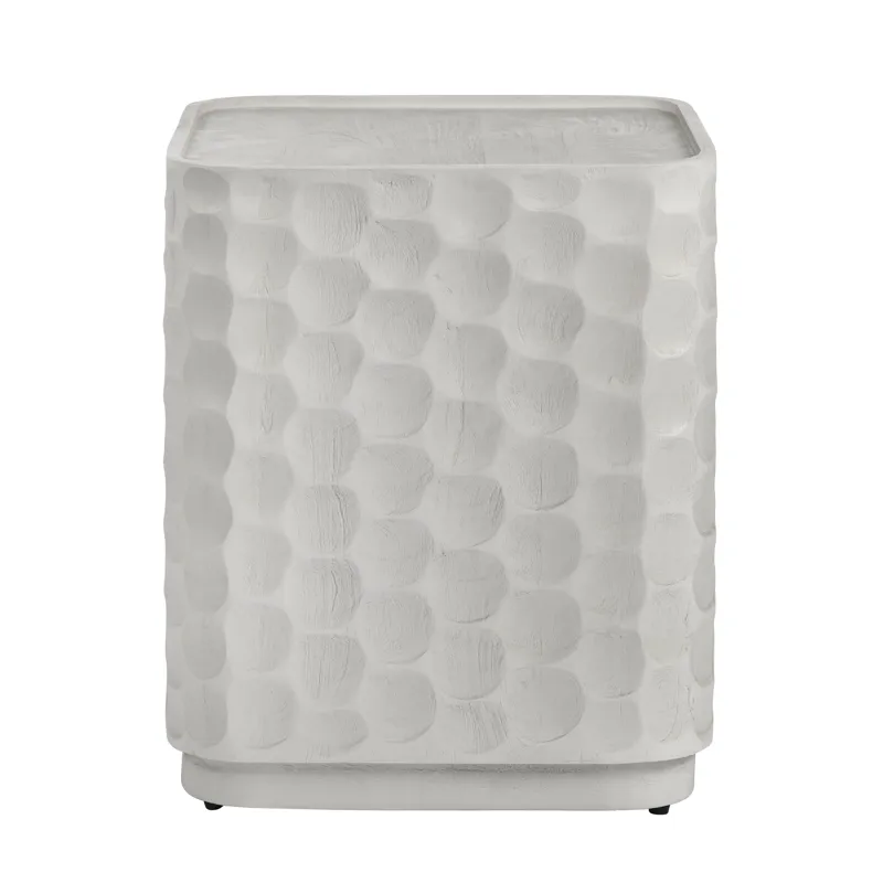 Square White Accent/end Table