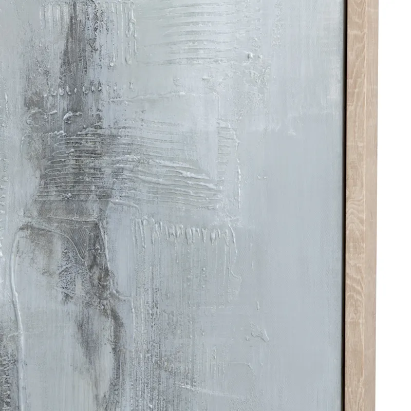 Mistbound Abstract Framed Canvas Wall Art