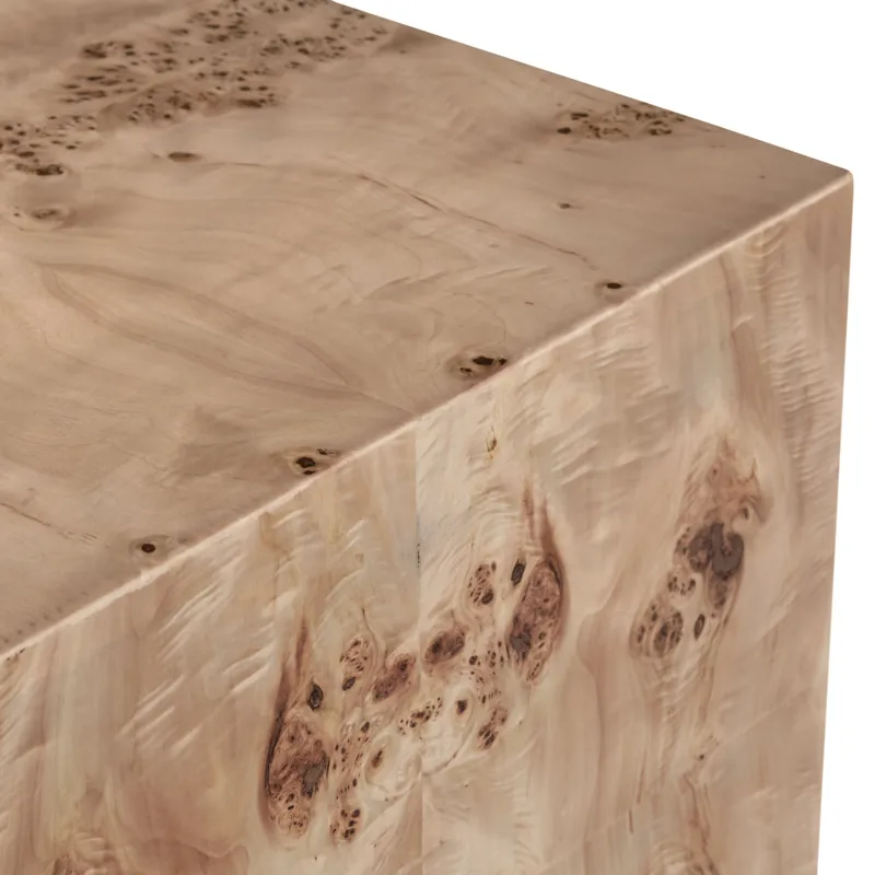 Mappa Burl Square Accent/end Table