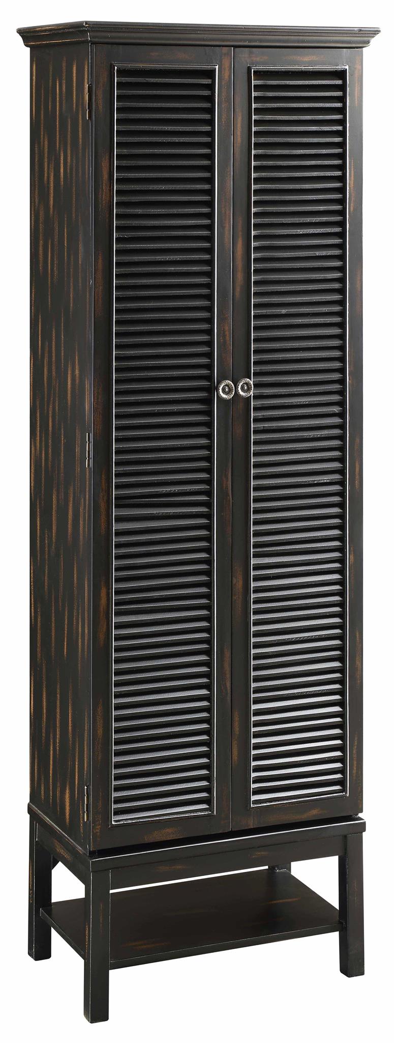 Wilmington Louvered Door Tall Black CVFZR1271 by Crestview
