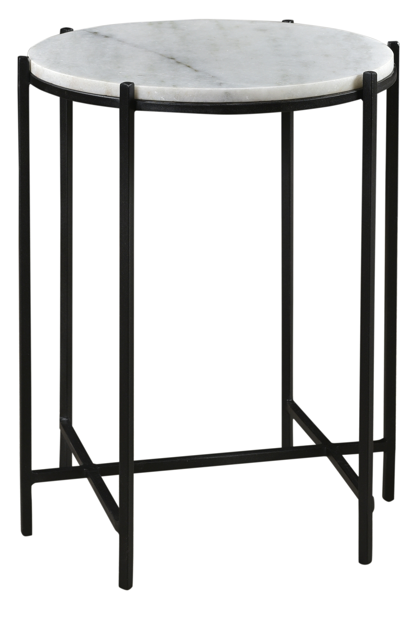 Bengal Manor Iron And Marble Accent Table CVFNR717 by Crestview