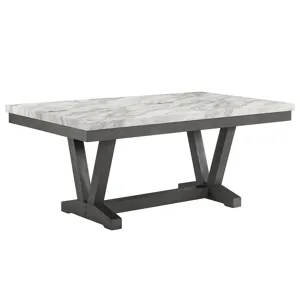 Vance Faux Marble Dining Table