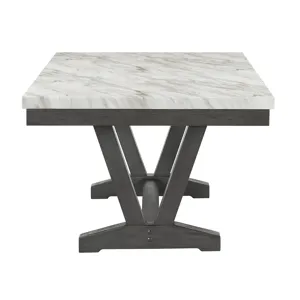 Vance Faux Marble Dining Table