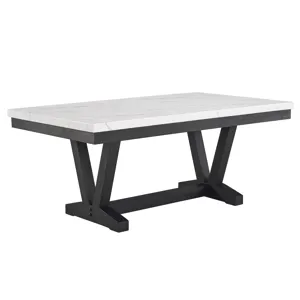 Vance Faux Marble Dining Table