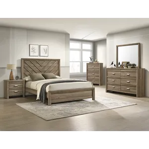 Valor Bed - Light Brown