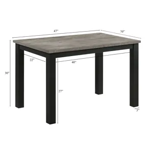 Resia Dining Table-concrete