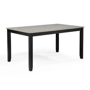 Lester 6-pk Dining W/bench L.grey