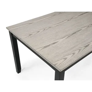 Lester 6-pk Dining W/bench L.grey