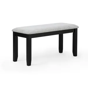 Lester 6-pk Dining W/bench L.grey
