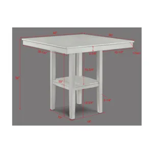 Lester 5-pk Counter Height Table Drift Wood