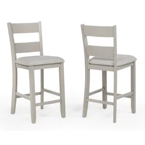 Lester 5-pk Counter Height Table Set Greige