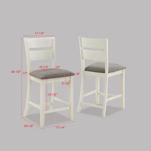 Dakota Counter Height Chair Chalk Grey