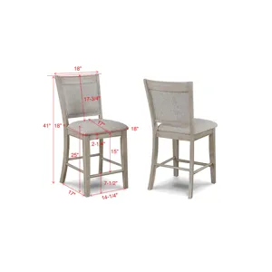 Fulton Counter Height Chair White Oak
