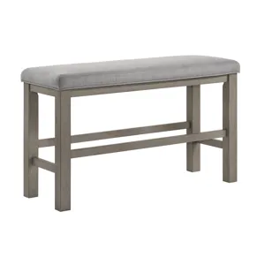 Renwick Counter Height Bench All Grey