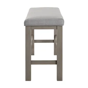 Renwick Counter Height Bench All Grey