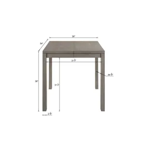 Renwick Counter Height Table All Grey