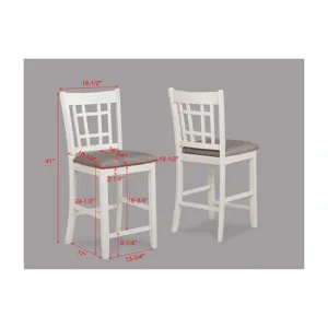 Hartwell Counter Height Chair Chalk Grey