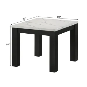 Ivy 3-pk Faux Marble White Cocktail Set