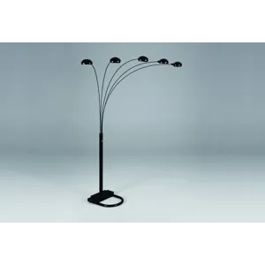 Peacock Shade Floor Lamp Bk 82 H