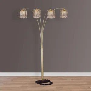 Rain Drop Arc Lamp 84 H Gold