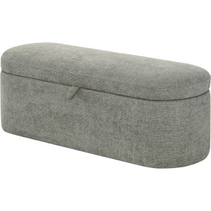 Philipa Storage Bench- Lite Grey Tweed