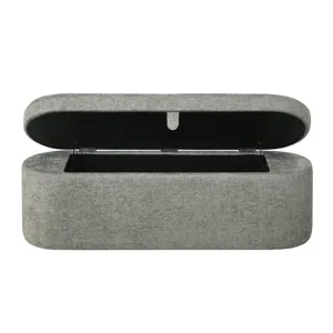 Philipa Storage Bench- L.grey Tweed