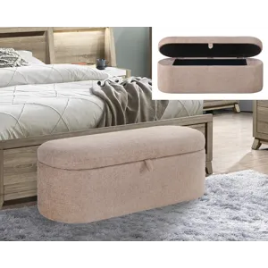 Philipa Storage Bench- Mauve Tweed