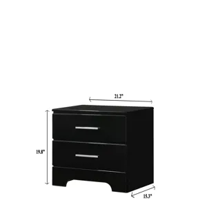 Brooklyn Night Stand Black