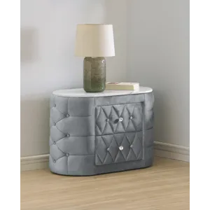 Natalia Night Stand Grey