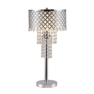 Crystal On Mesh Table Lamp 24 H