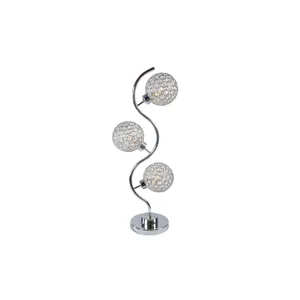 Crystal 3 Globe Table Lamp