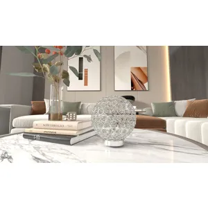 Crystal Globe Table Lamp 2/bx