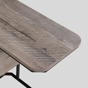 Ida Weathered Grey Chairside Table