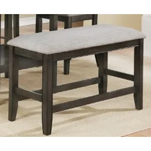 Fulton Counter Height Bench - Grey