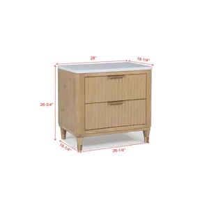 Kara Night Stand-cerused Natural