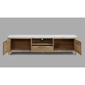 Kara TV Stand-cerused Natural