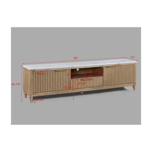Kara TV Stand-cerused Natural