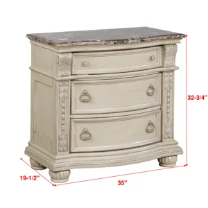 Stanley Night Stand Antique White
