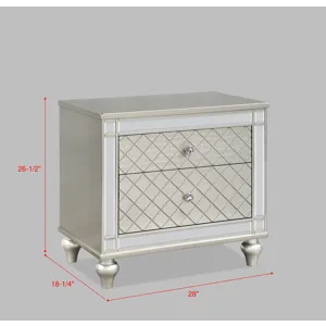 Cristian Night Stand Champagne