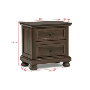 Claribelle Night Stand-brown