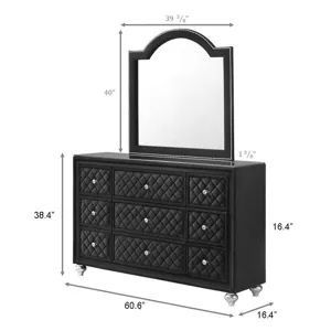 Cameo Dresser - Black