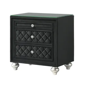 Cameo Night Stand - Black